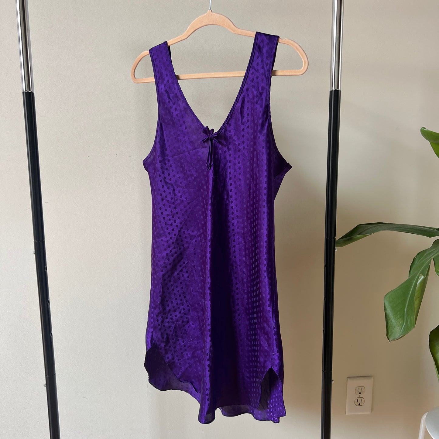 Inhibitions Purple Slip Dress