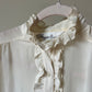 Shapely Vintage Ruffle Blouse