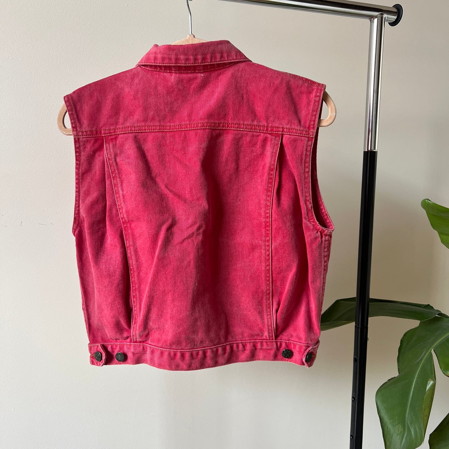 J.F. Gee Red Denim Vest