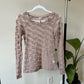 Mudd Blush Lace Top