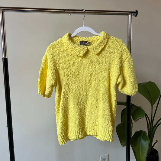 Yarn Works Yellow Collared Sweater