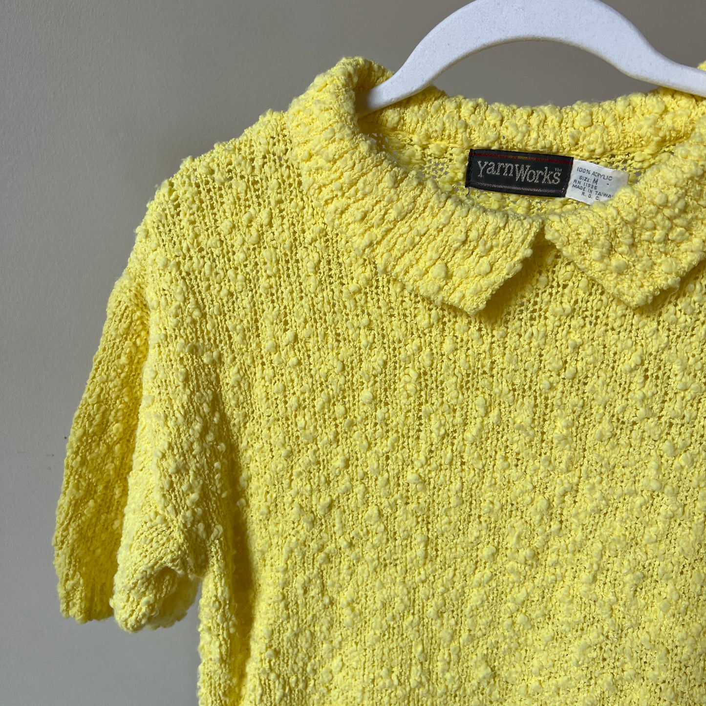 Yarn Works Yellow Collared Sweater