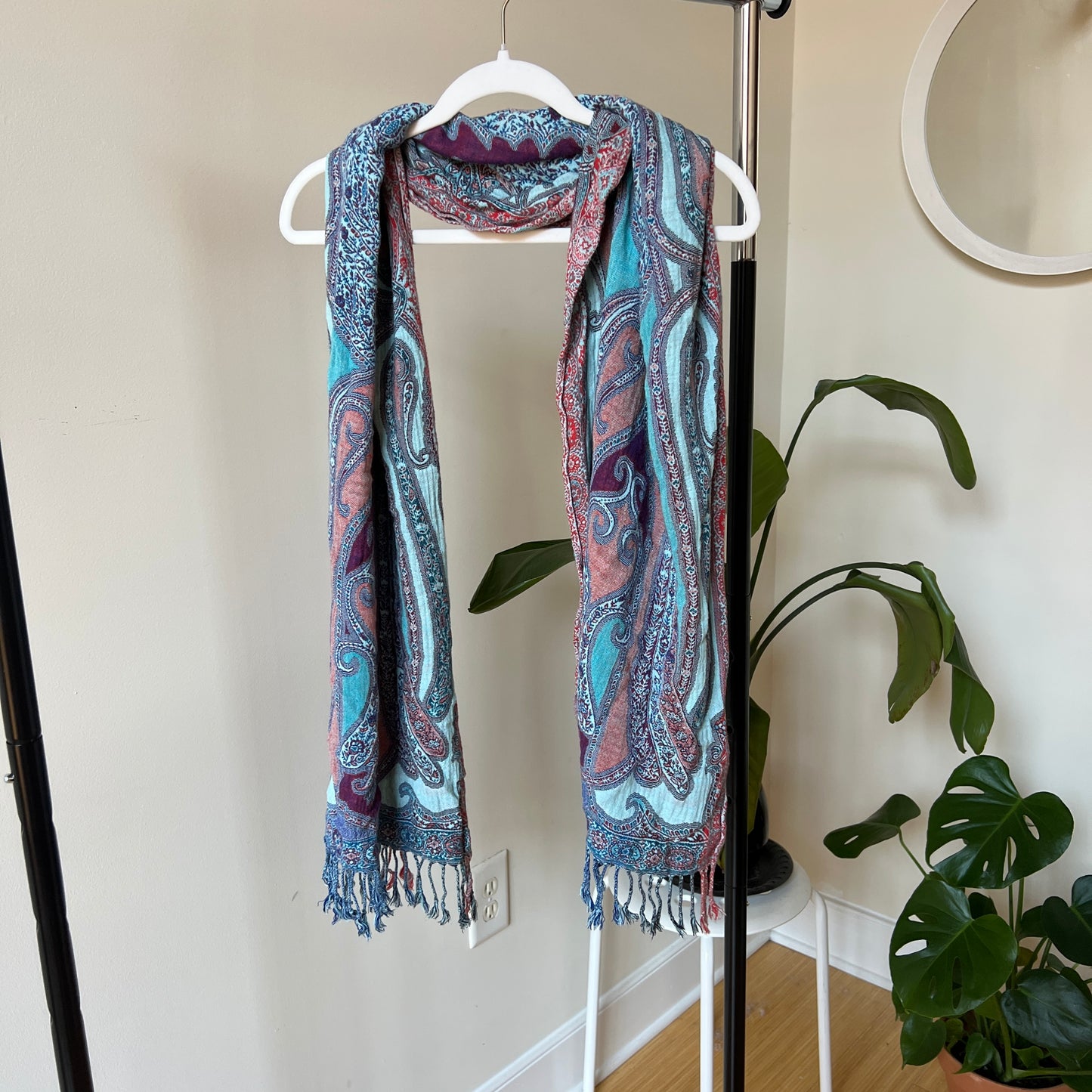 Patterned Shawl Scarf