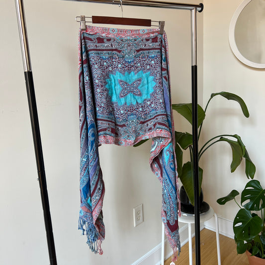 Patterned Shawl Scarf