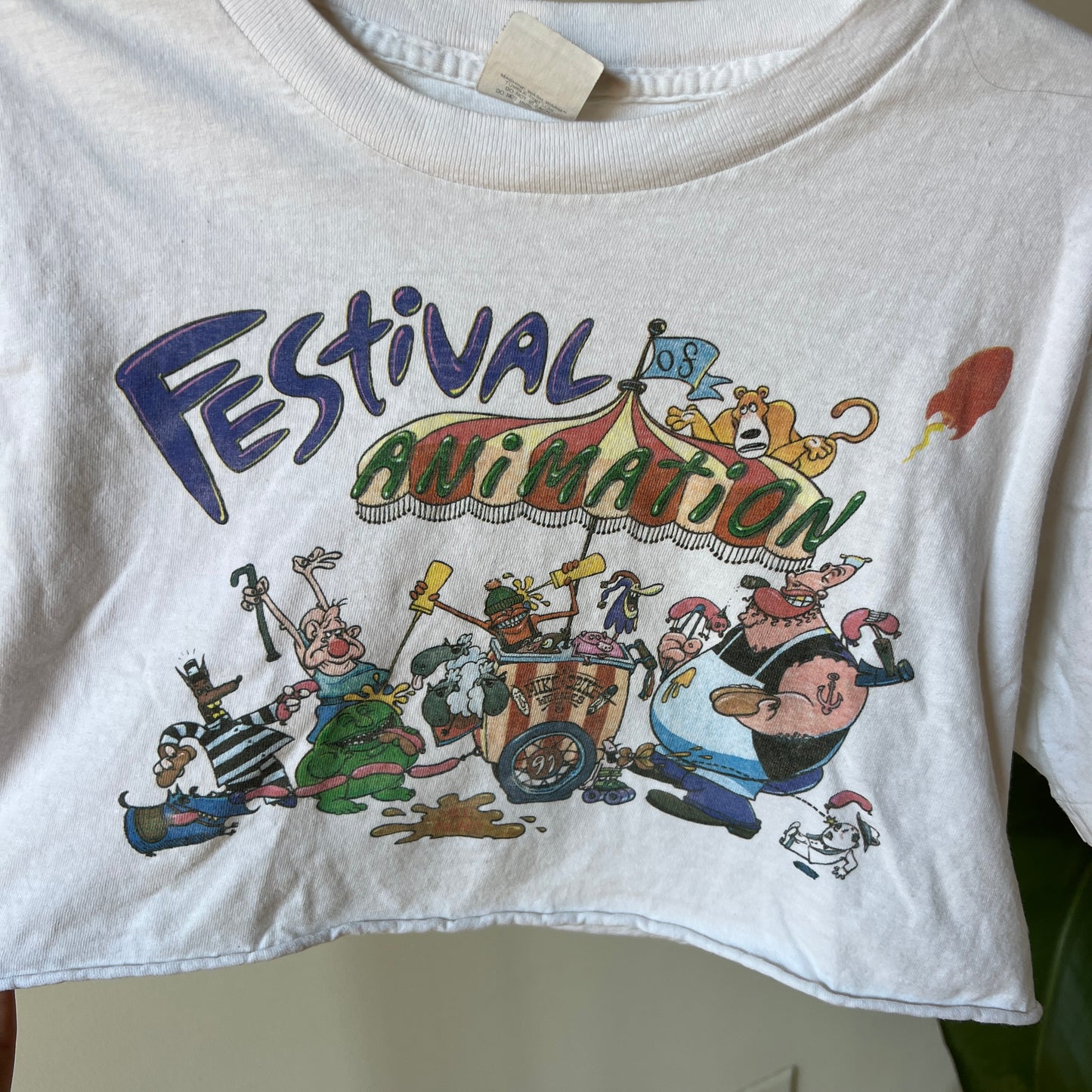 Festival Animation cropped tee