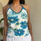 Arizona Jeans Co Floral Halter Top