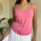 Bubblegum pink stretchy tank