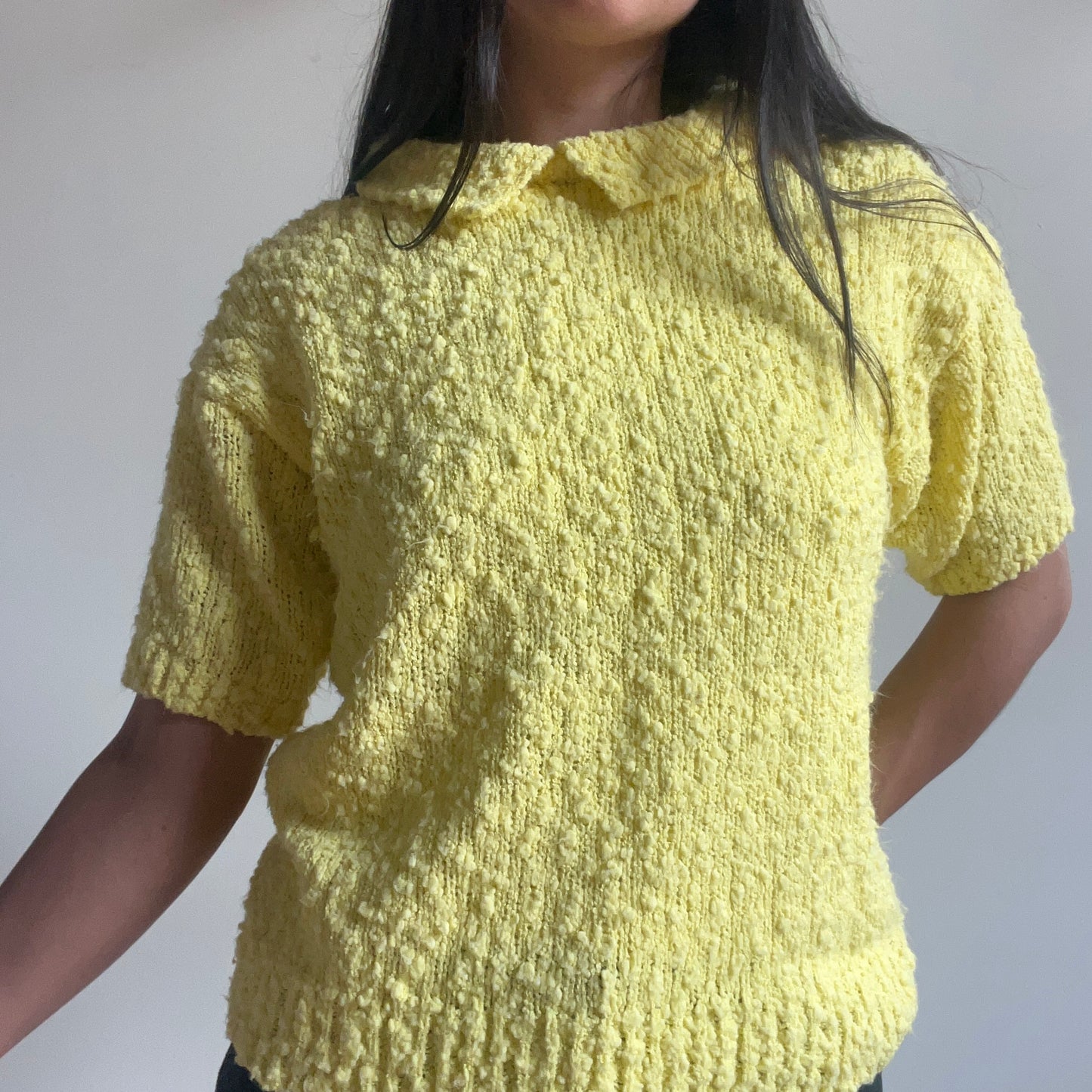 Yarn Works Yellow Collared Sweater