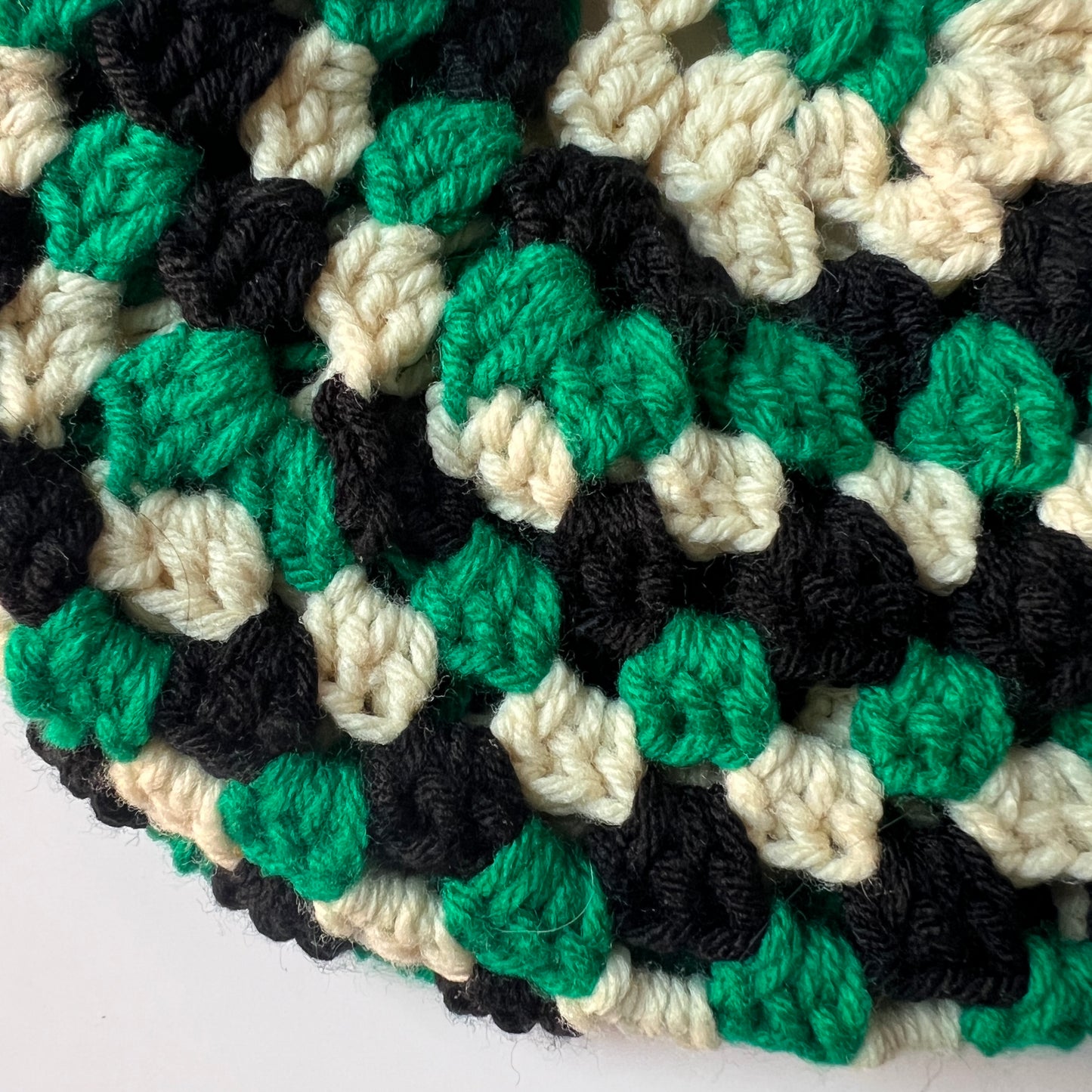 Lucky Tri-Colored Granny Beret